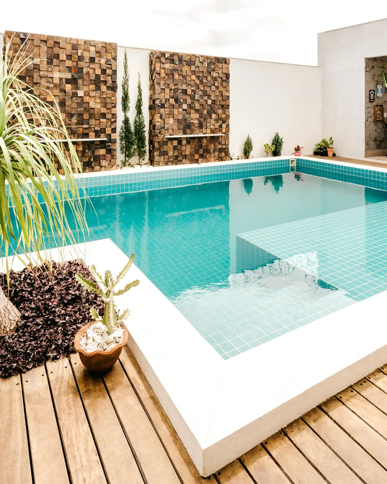 Modern resort hotel swimming pool