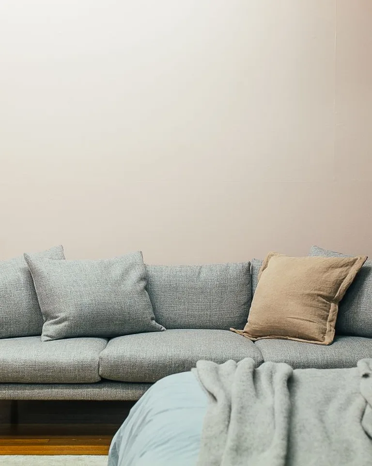 Cozy studio apartment with sofa and bed showing smart small-space living
